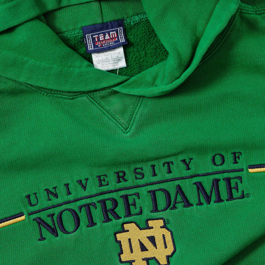 Vintage University of Notre Dame Hoody Large 