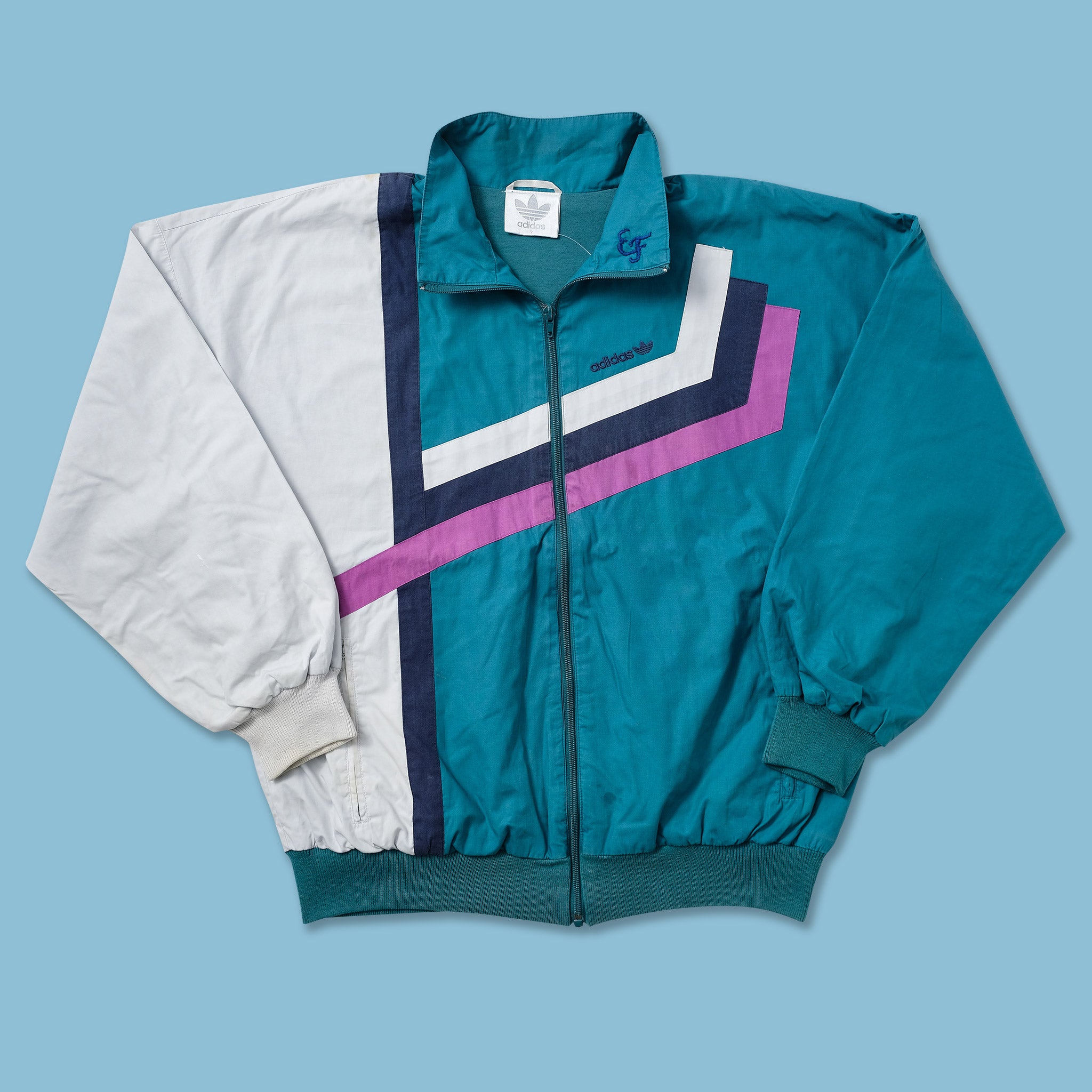 トップス adidas/vintage/old/track jacket Adidas Jacket Vintage Retro Tracksuit Top Old School Track