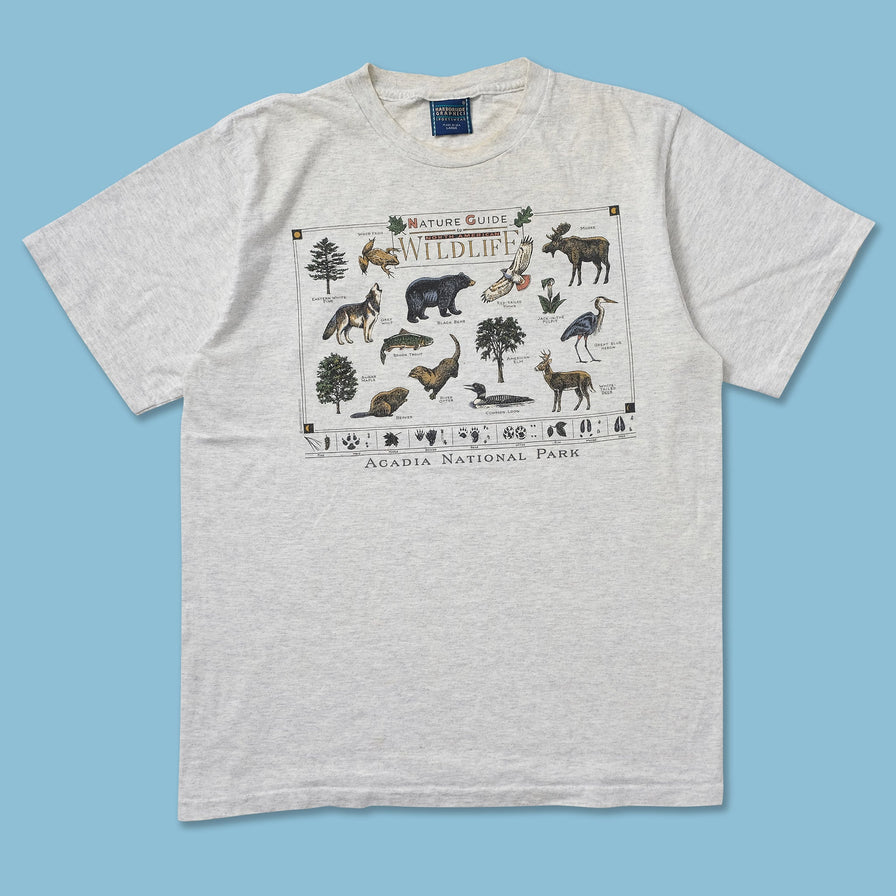 Vintage North American Wildlife T-Shirt Medium 