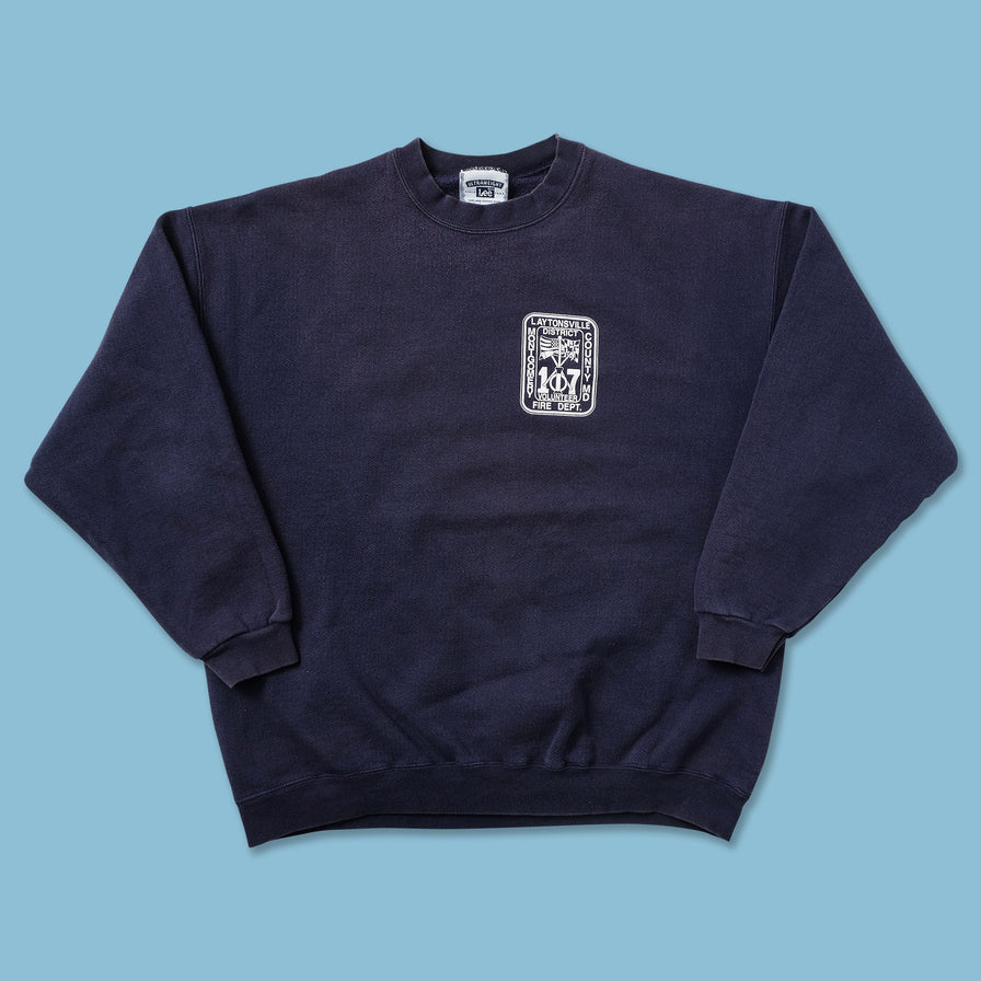 Vintage Laytonsville Fire Dept. Sweater Large 
