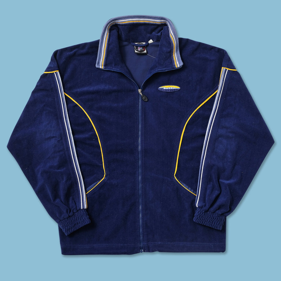 Vintage Lotto Velour Track Jacket Small 