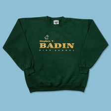 Vintage Badin High School Sweater Large 