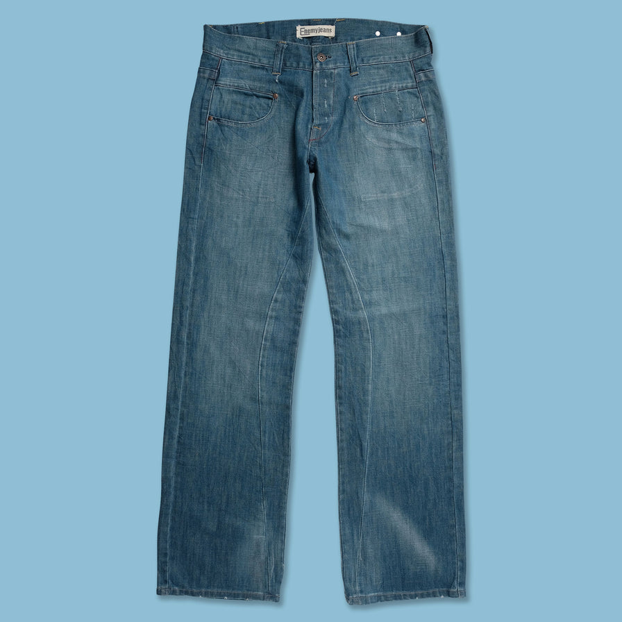 Y2K Enemy Denim Pants 33x34 - Double Double Vintage