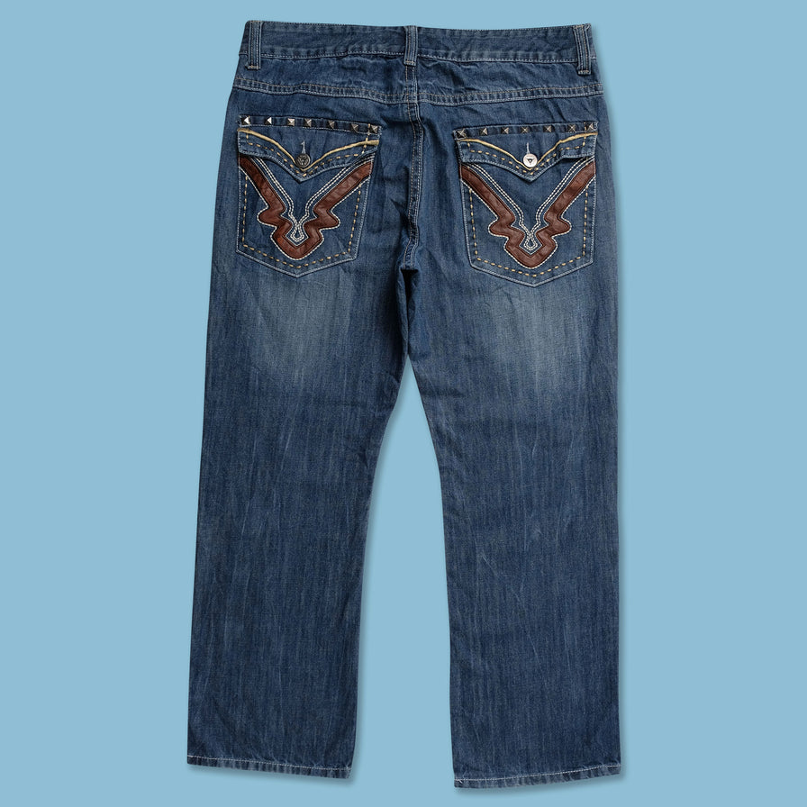 Y2K Denim Pants 36x30 - Double Double Vintage