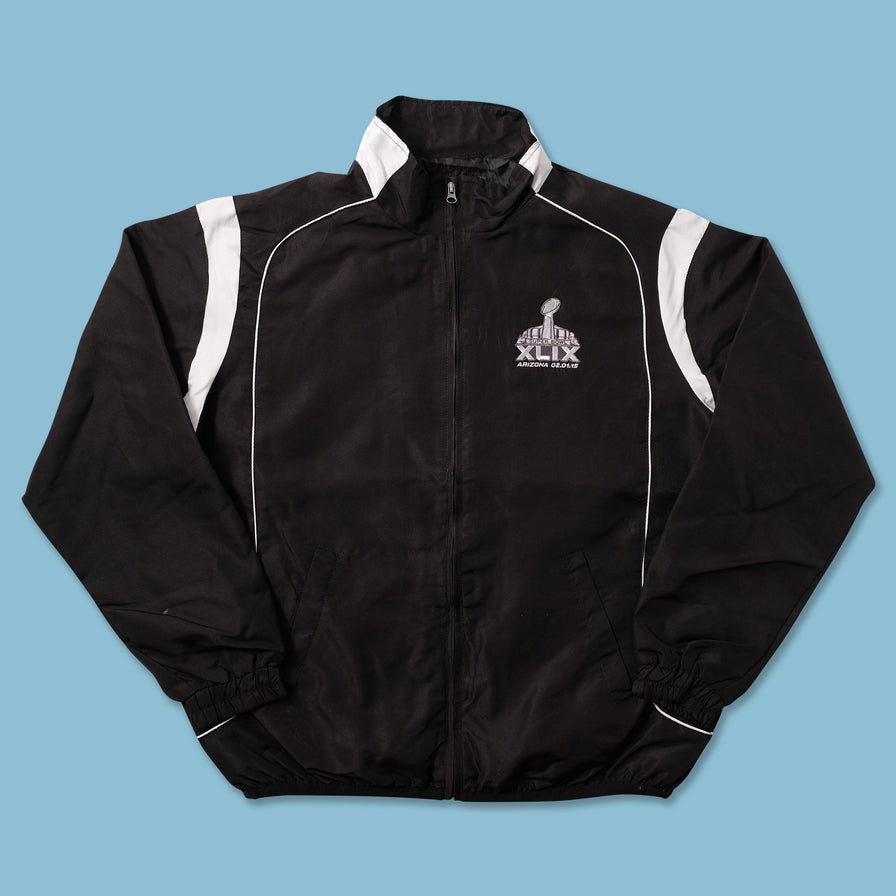 2015 NFL Super Bowl Track Jacket Large - Double Double Vintage