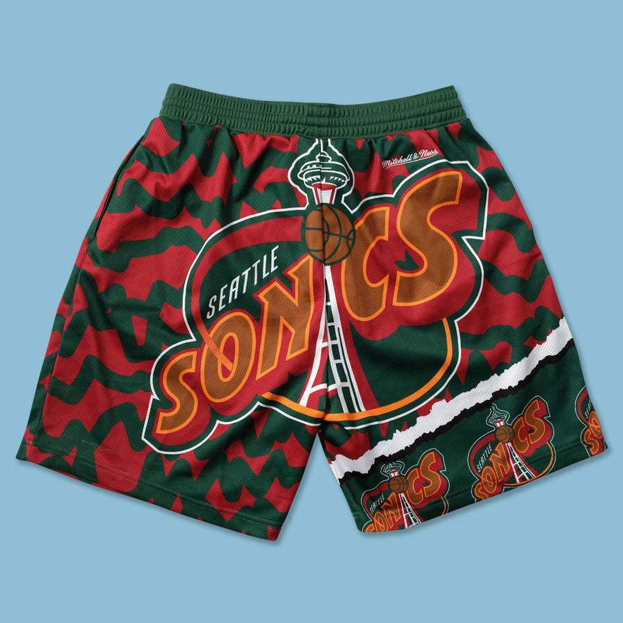Seattle Supersonics Shorts XLarge - Double Double Vintage