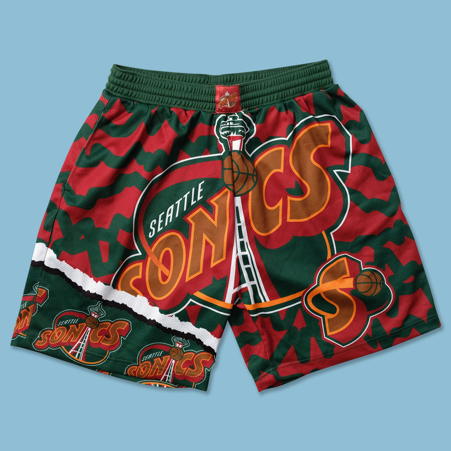 Seattle Supersonics Shorts XLarge - Double Double Vintage
