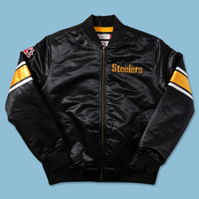 Pittsburgh Steelers Satin Bomber Jacket Medium - Double Double Vintage