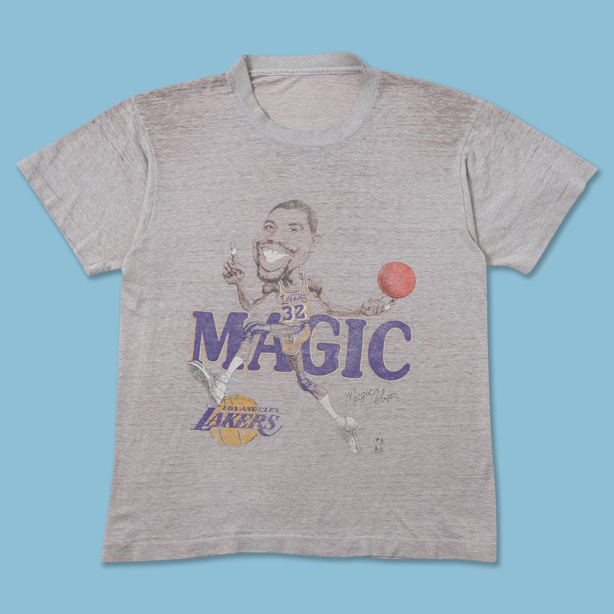 Vintage 80s Magic Johnson T-Shirt Medium kaufen – Double Double Vintage