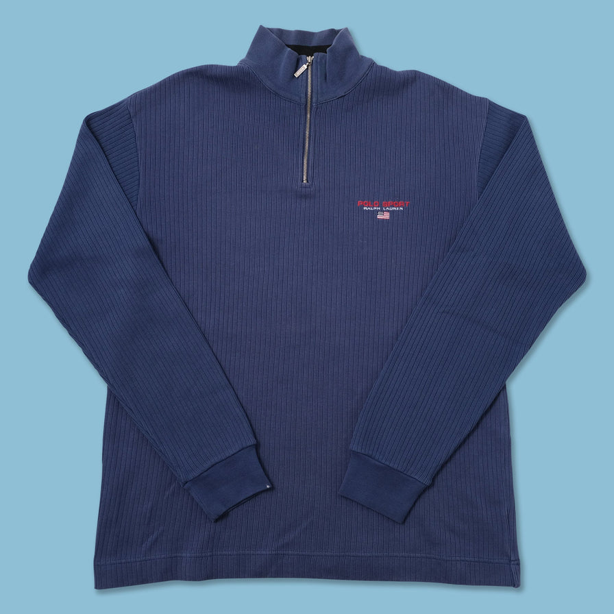 Vintage Polo Sport Q-Zip Sweater Medium 