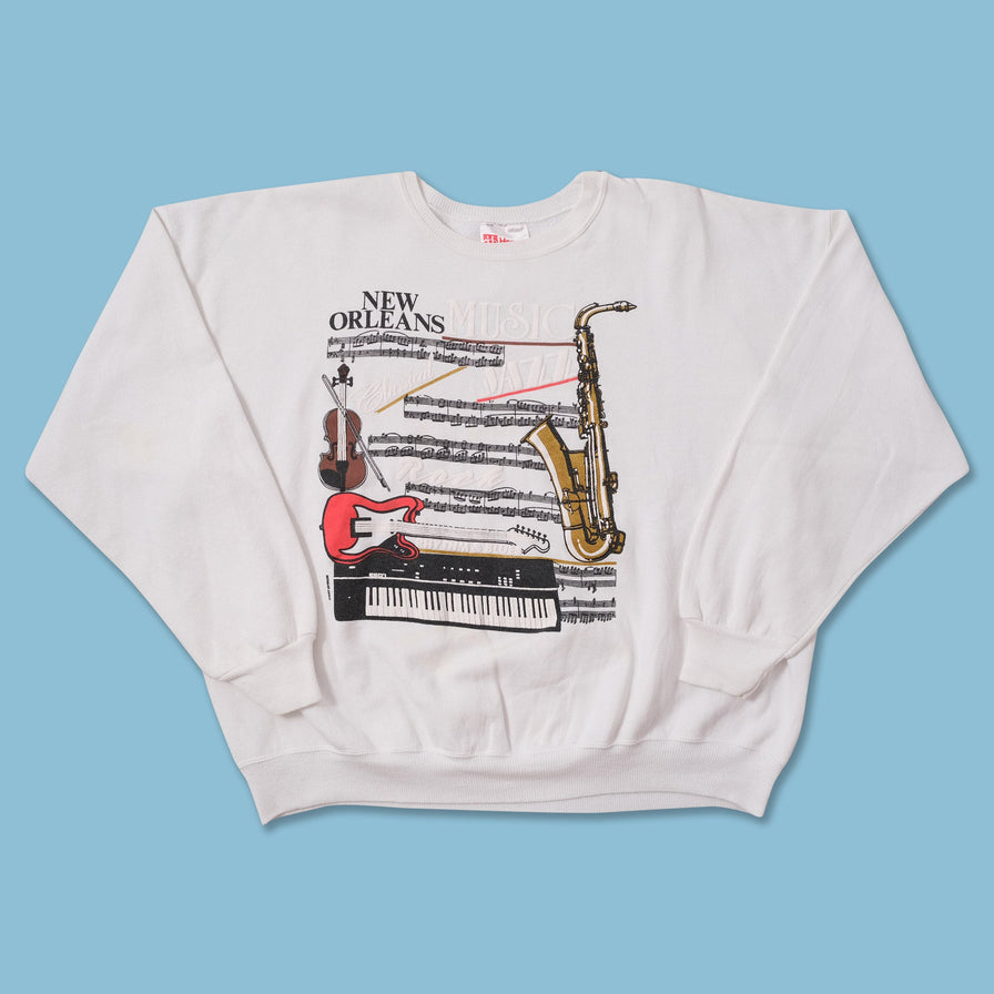 Vintage New Orleans Music Sweater XLarge 