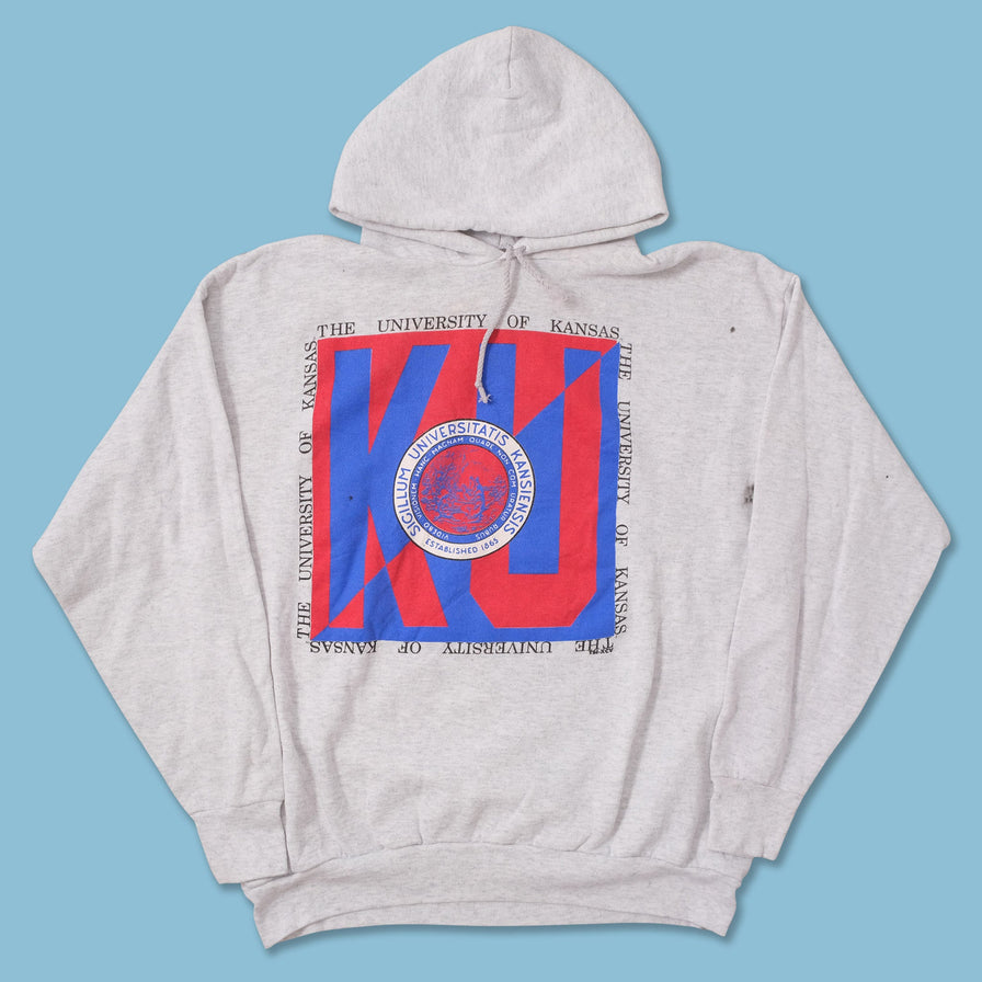 Vintage University of Kansas Hoody Large 