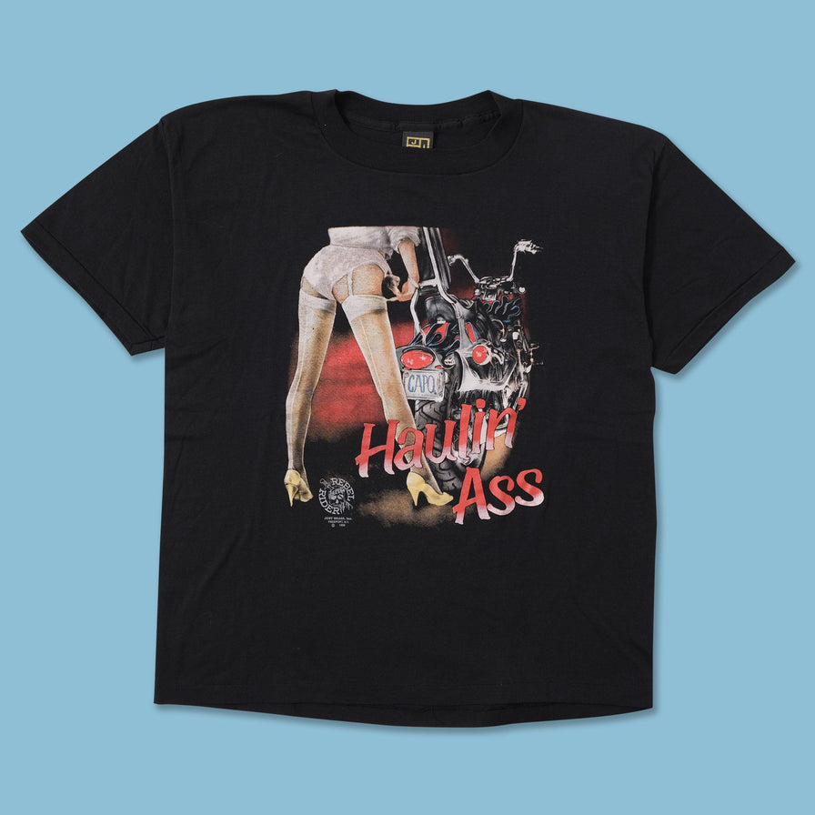Vintage Rebel Rider Biker T-Shirt Large 