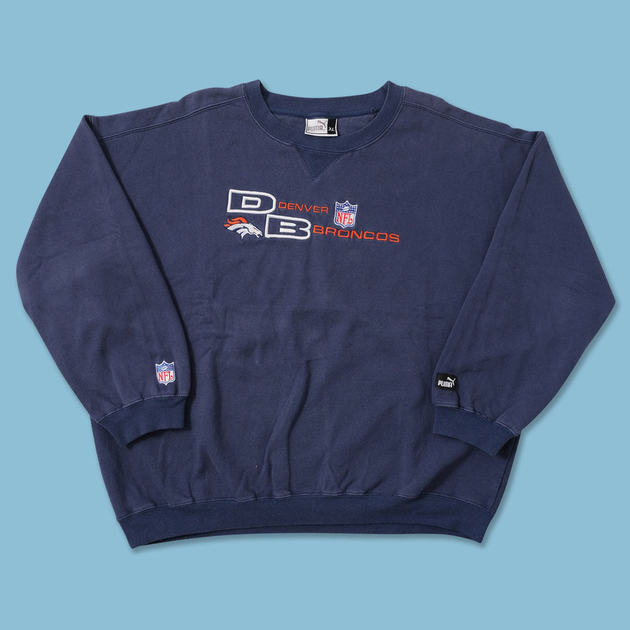 Vintage Puma Denver Broncos Sweater XLarge 