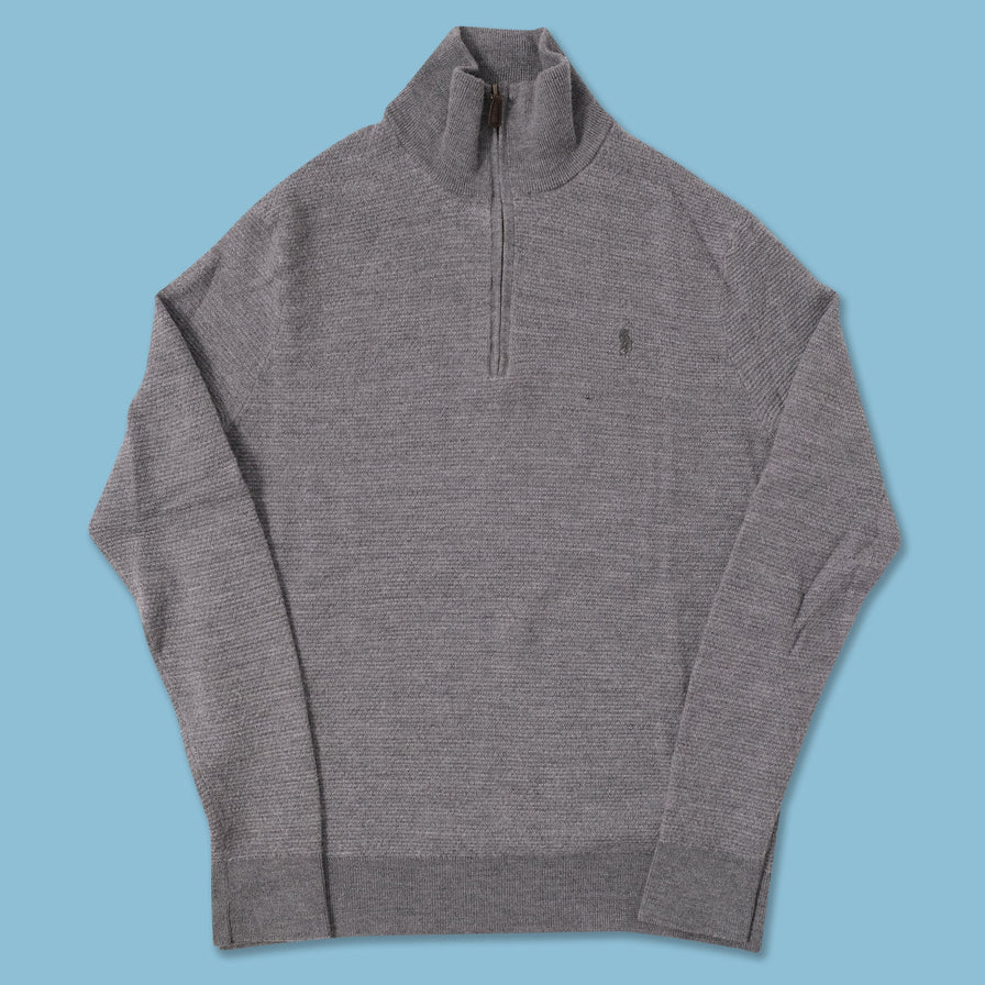 Polo Ralph Lauren Q-Zip Wool Sweater Small 