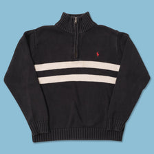 Vintage Women's Polo Ralph Lauren Q-Zip Knit Sweater XSmall 