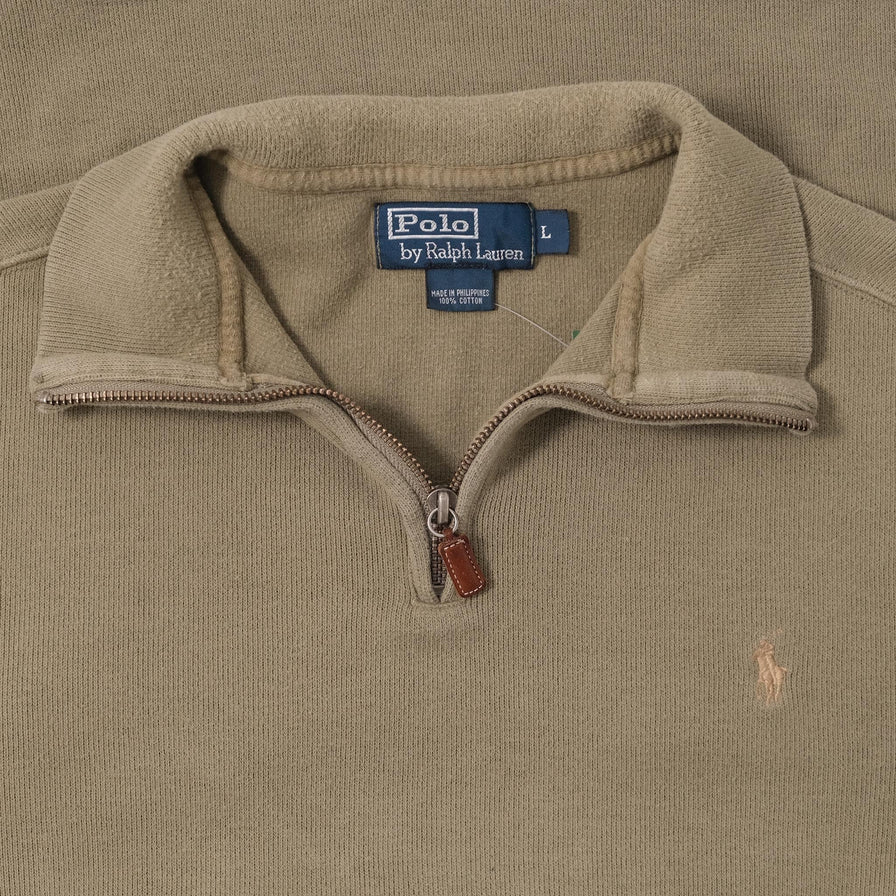 Vintage Polo Ralph Lauren Q-Zip Sweater Large 