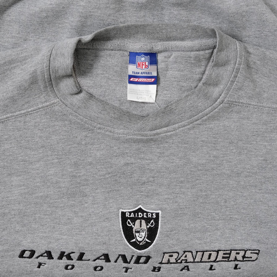 Vintage Reebok Oakland Raiders Sweater Large 