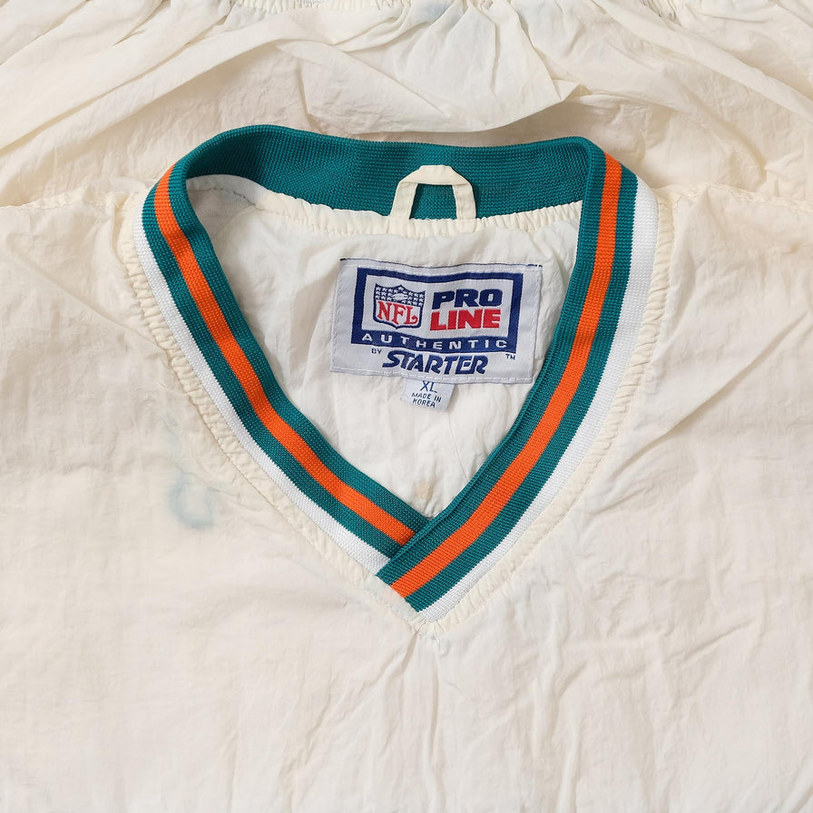 Vintage Starter Miami Dolphins Windbreaker XLarge 