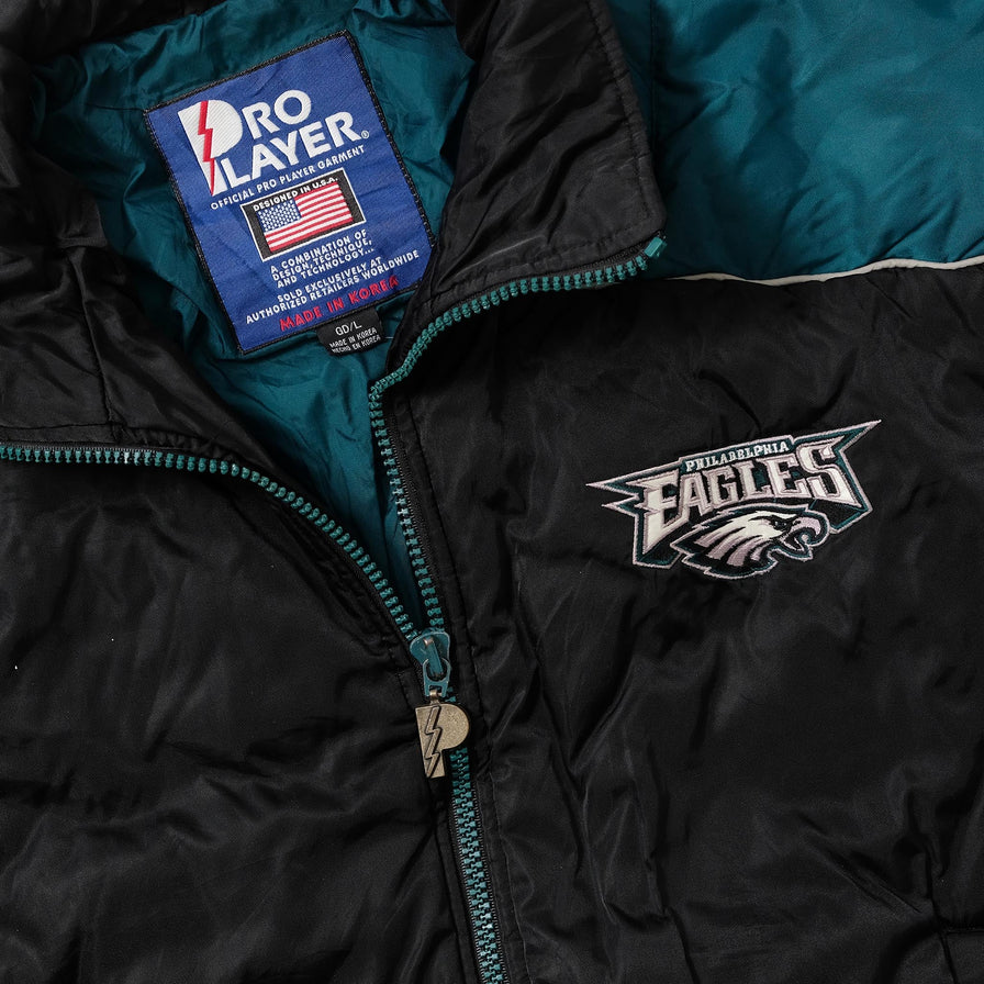 Vintage Pro Player Philadelphia Eagles Padded Jacket Large 