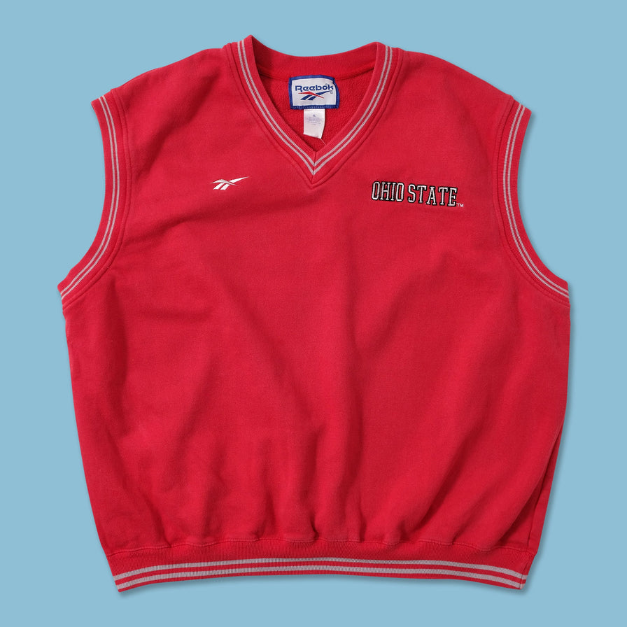 Vintage Reebok Ohio State Sweater Vest XLarge 