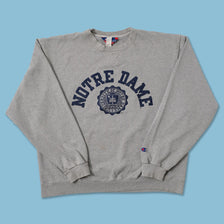 Vintage Champion Notre Dame University Sweater Large 