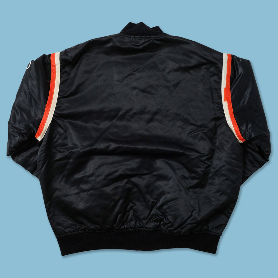 Vintage Starter Philadelphia Flyers Satin Bomber Jacket Large 