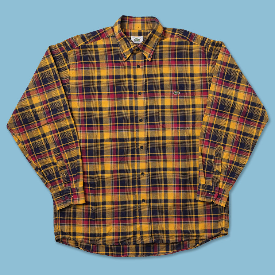 Vintage Lacoste Flannell Shirt Large 