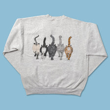 Vintage Cats Sweater Small - Double Double Vintage