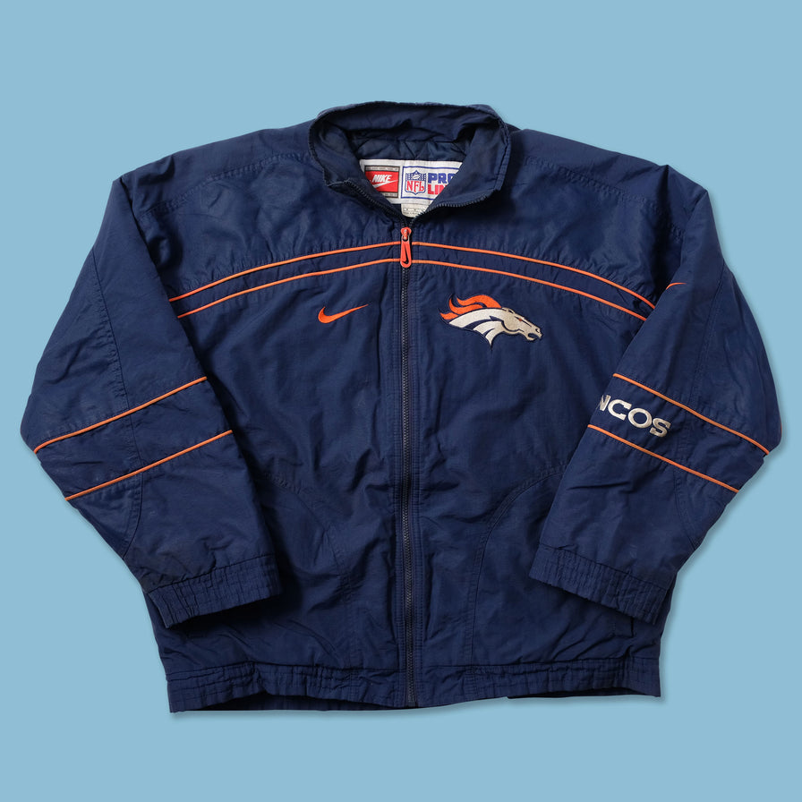Vintage Nike Denver Broncos Padded Jacket Large - Double Double Vintage