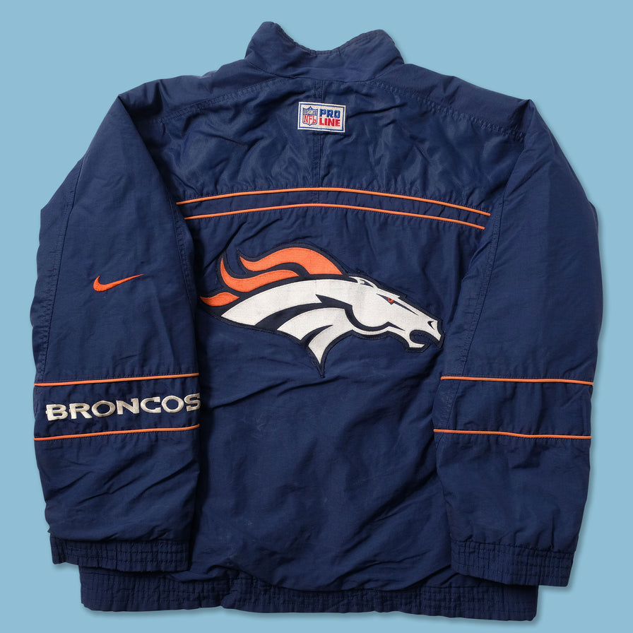 Vintage Nike Denver Broncos Padded Jacket Large - Double Double Vintage