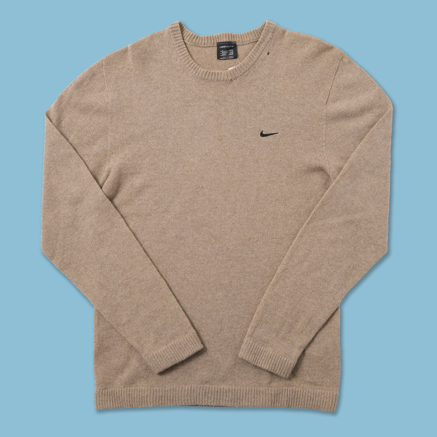 Vintage Nike Mini Swoosh Knit Sweater Medium 