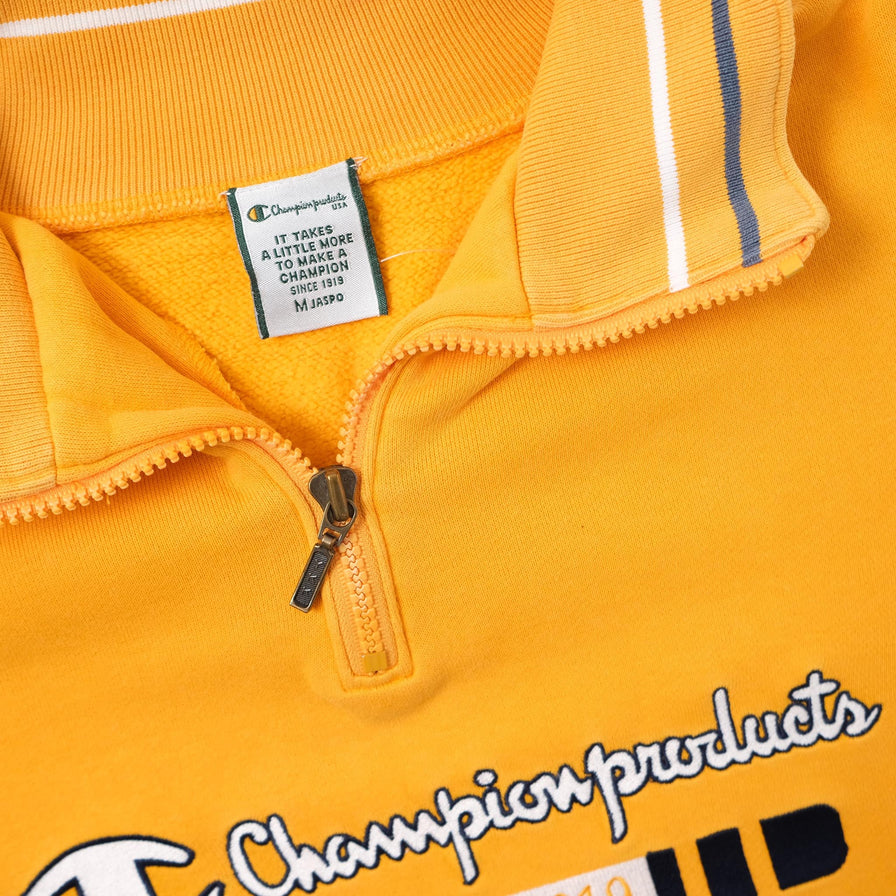 Vintage Champion Q-Zip Sweater Medium 