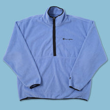 Vintage Champion Half Zip Fleece Large 
