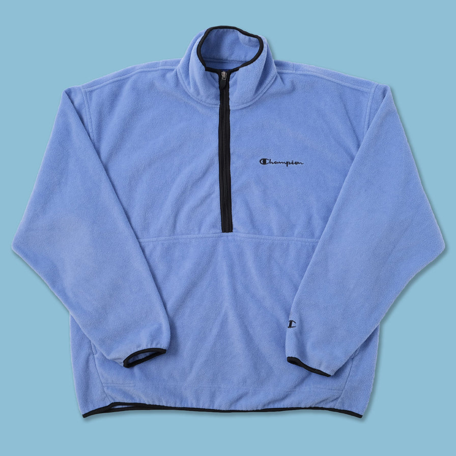 Vintage Champion Half Zip Fleece Large 