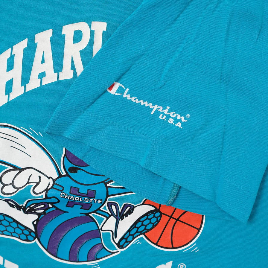 Vintage Champion Charlotte Hornets T-Shirt XSmall 