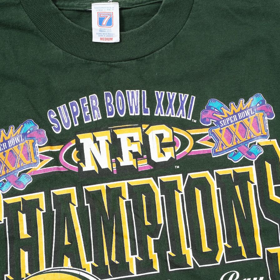 Vintage 1997 Greenbay Packers T-Shirt Medium 