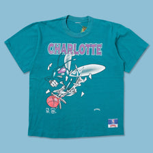 Vintage Charlotte Hornets T-Shirt Medium 