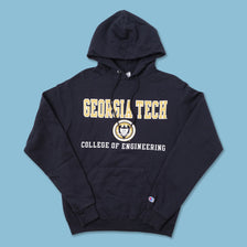 Vintage Champion Georgia Tech Hoody Small 