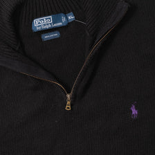Vintage Polo Ralph Lauren Q-Zip Knit Sweater XLarge 