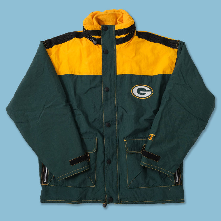 Vintage Champion Green Bay Packers Padded Jacket Large 