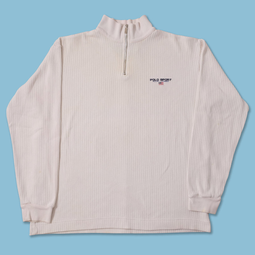 Vintage Polo Sport Q-Zip Sweater Large 