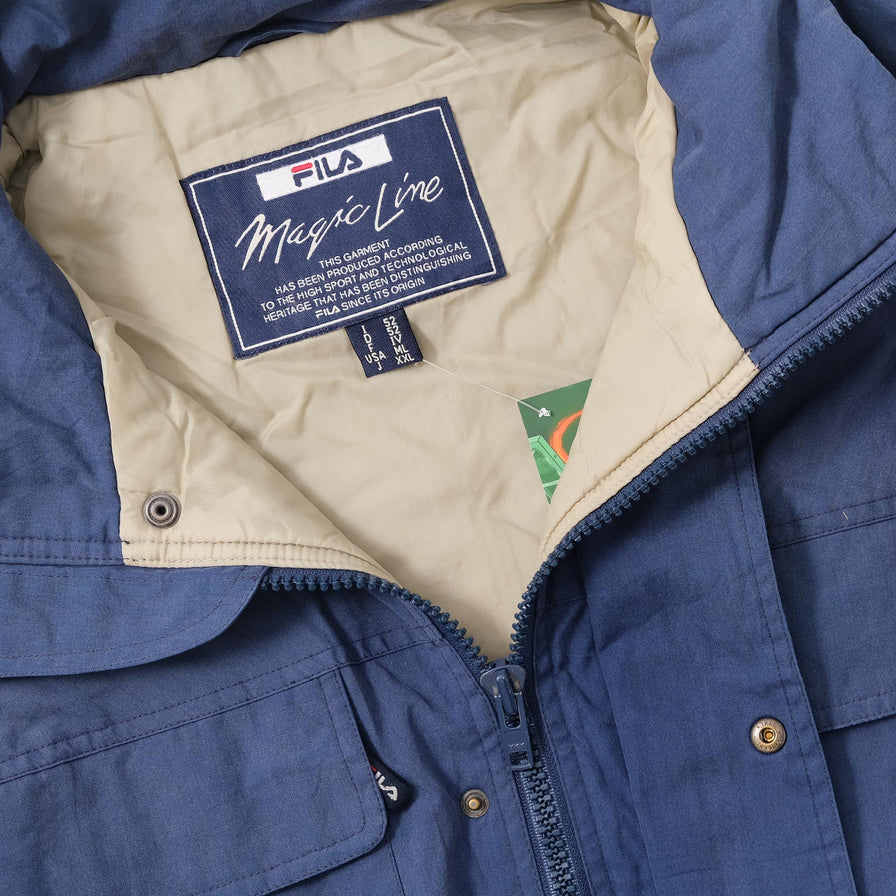 Vintage Fila Magic Line Padded Jacket XLarge 