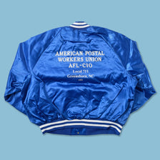 Vintage Satin Varsity Jacket XXL 