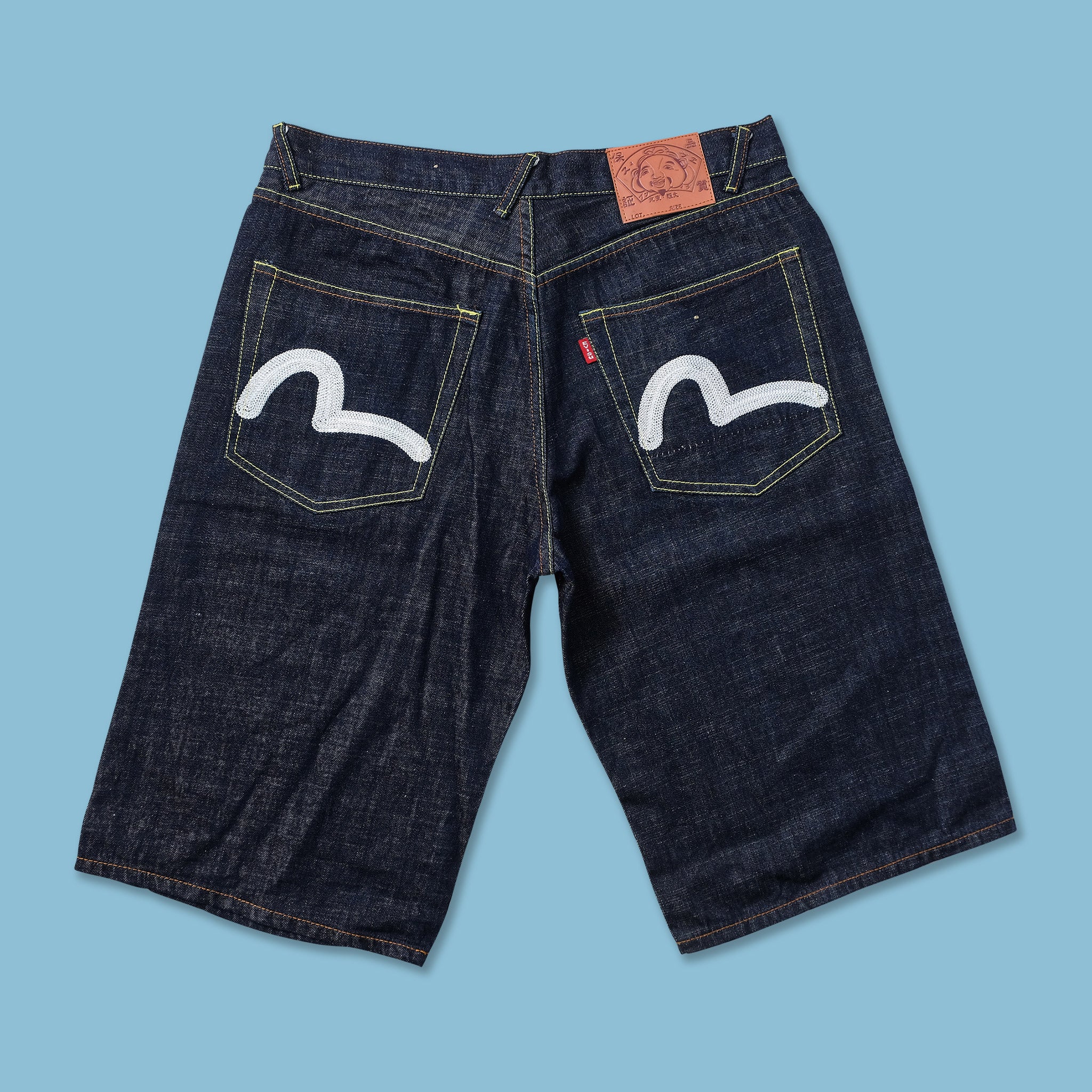 EVISU ハーフパンツ　lot2000 w33×35 y2k グランジ EVISU ハーフパンツ lot2000 w33×35 y2k グランジ