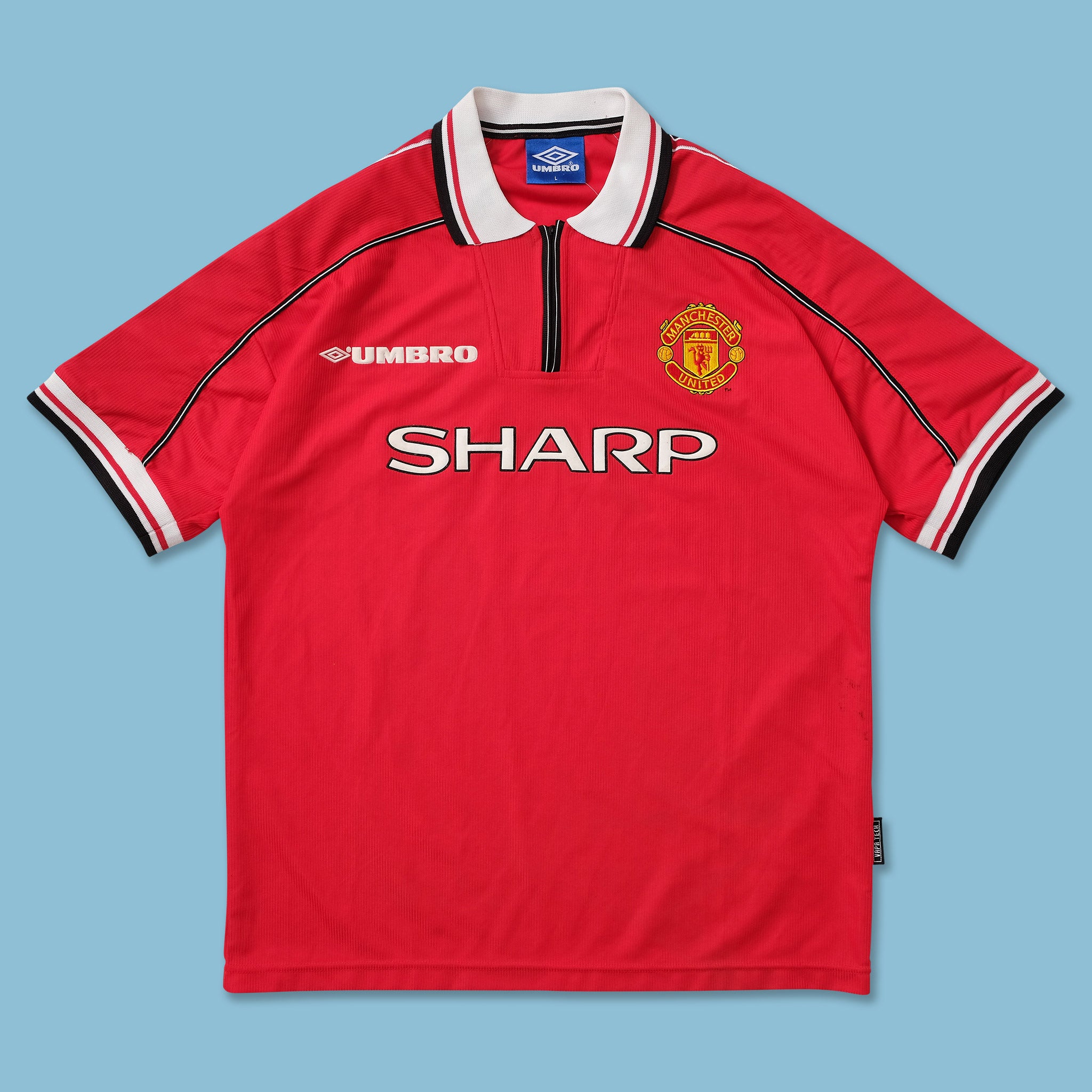 1998 Umbro Manchester United Jersey Large | Double Double