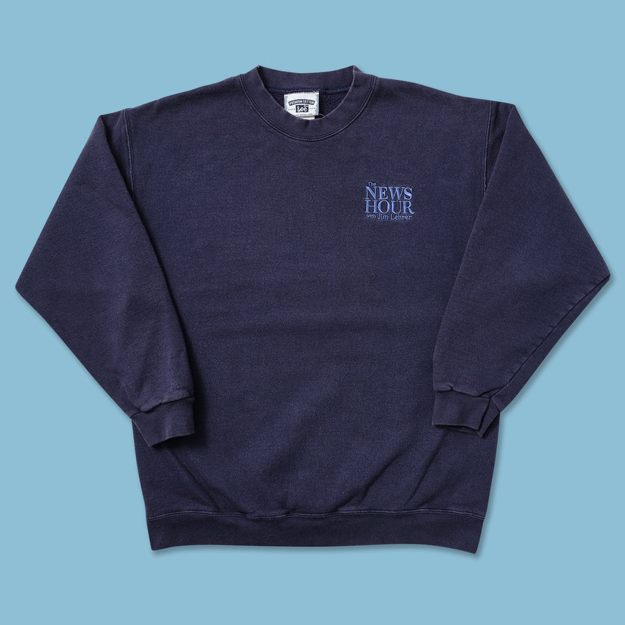Vintage The News Hour with Jim Lehrer Sweater Medium 