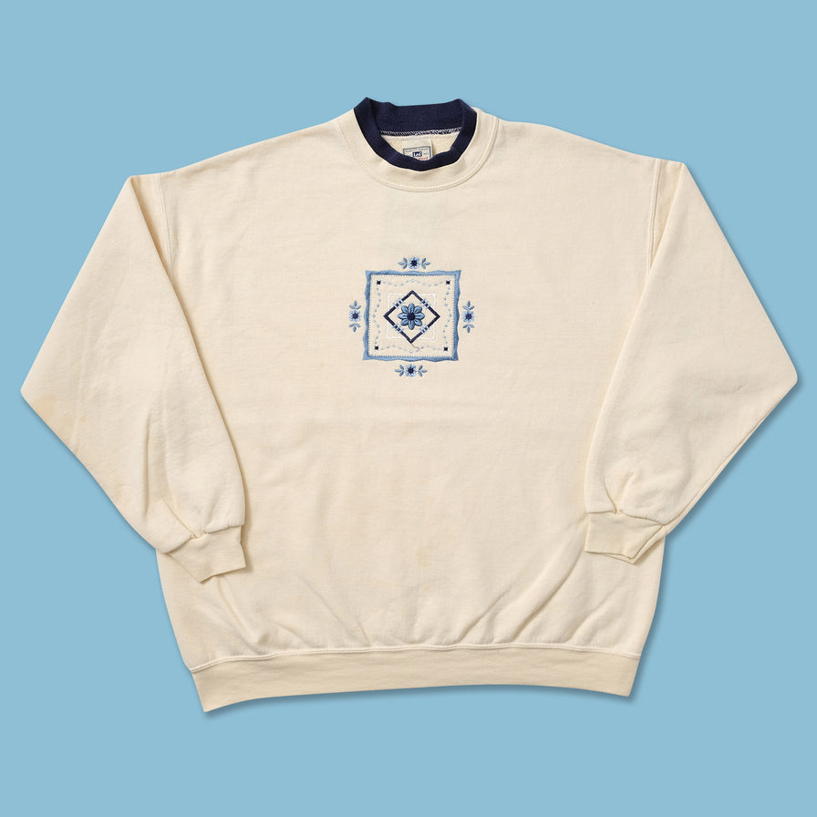 Vintage Flower Sweater XLarge 