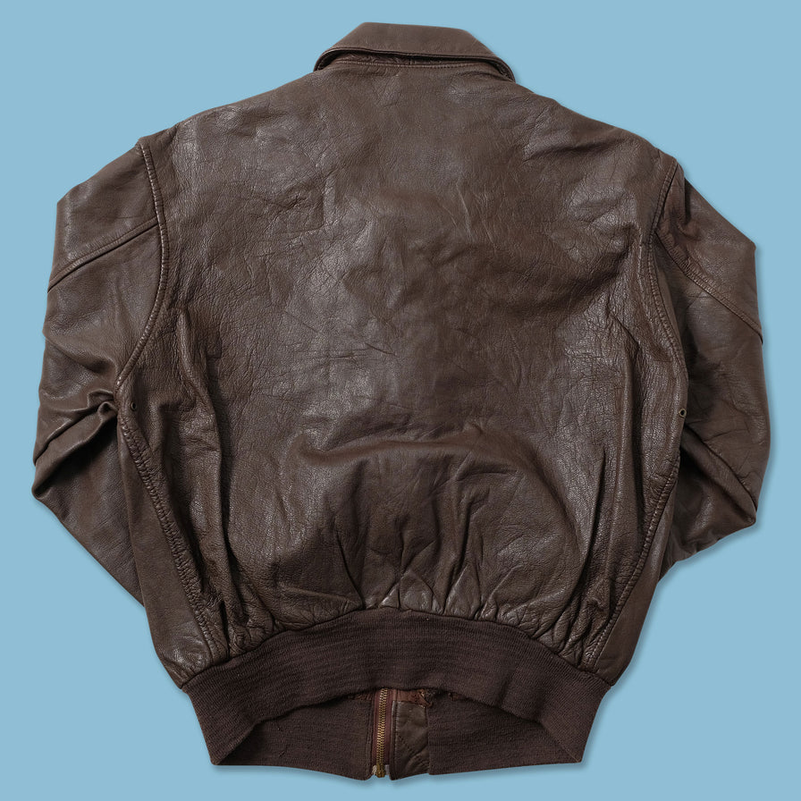 Vintage Flight Leather Jacket Small - Double Double Vintage
