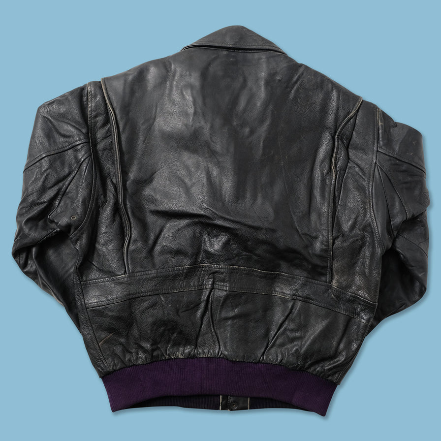 Vintage Flight Leather Jacket Large - Double Double Vintage